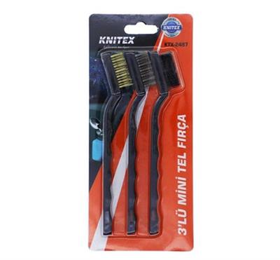 Knitex KTX-2487 Mini Tel Fırça 3lü