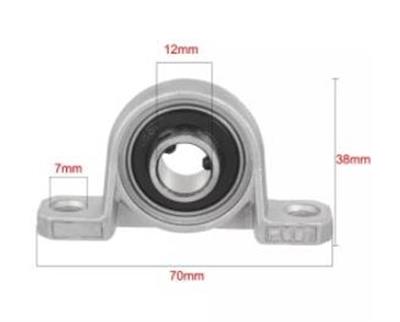 Kp001 Yataklı Rulman(12mm)