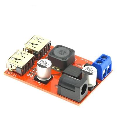 LM2596S Çift Usb Voltaj Düşürücü (6-40 Giriş-5V 3A Çıkış)