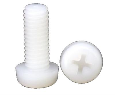 M3x16mm Yıldız Başlı Plastik Vida Beyaz