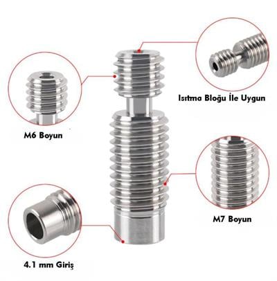 M6-M7 Setli Teflonlu Barrel(3x2 Teflonlu)