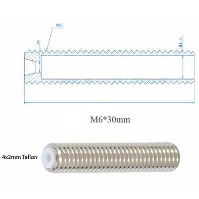 M6x30mm Setli Teflonlu Barrel(4x2 Teflonlu)