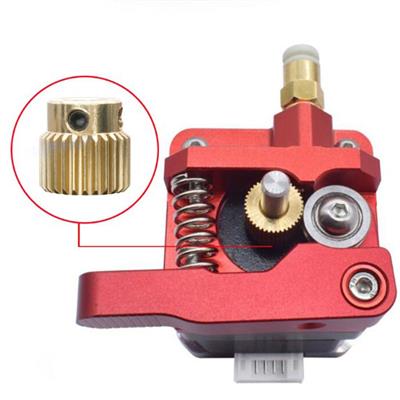 MK8 Extruder Dişlisi 26 Diş-5mm Pirinç(Creality Ender 3 ProV2 Uyumlu)