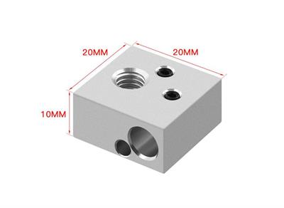 MK8-PT100 Kare Blok(3mm Termistör Uyumlu Model)