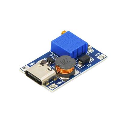 MT3608 2A Dc-Dc Voltaj Yükseltici Güç Modülü Type-C Soketli