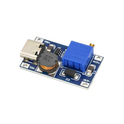 MT3608 2A Dc-Dc Voltaj Yükseltici Güç Modülü Type-C Soketli