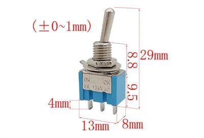 MTS203 ON-OFF-ON Toggle Switch
