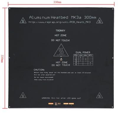 Mk2A 300x300 Alüminyum Isıtıcı Tabla