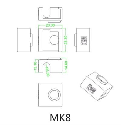 Mk8 Silikon Çorap(Siyah)