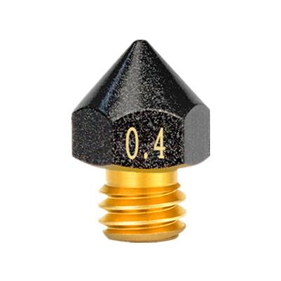 Mk8 Teflon Kaplı Pirinç Nozzle Creality Ender 3 Pro-V2-Cr10 Uyumlu(0.4mm)-Büyük Başlı