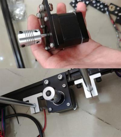 Nema 17 Düz Motor Tutucu Siyah Renk(30x30 Sigma İçin)