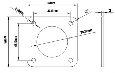 Nema 23 Mantar Titreşim Takozu(3mm)