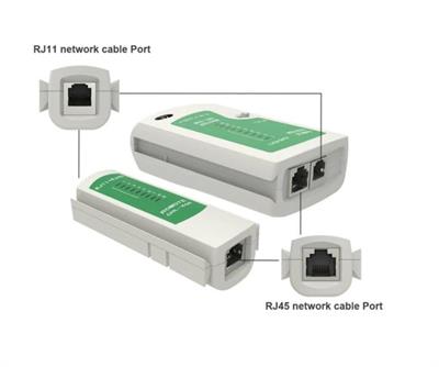 Network Tester RJ45-RJ11 ADSL İnternet Kablo Test Cihazı Cat5-6