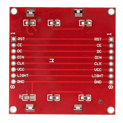 Nokia 5110 84x48 Lcd Ekran Arduino Uyumlu(Kırmızı Pcb)