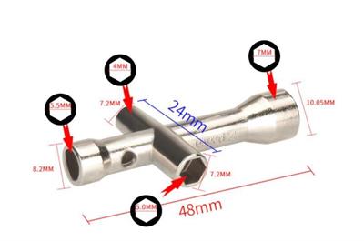 Nozzle Sökme Anahtarı(T Anahtar)