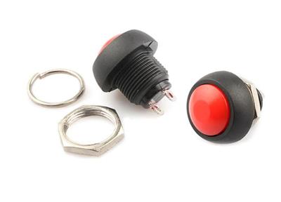 PBS33B 12mm Yuvarlak Push Buton Kırmızı IC-184