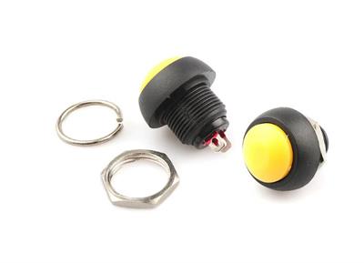 PBS33B 12mm Yuvarlak Push Buton Sarı IC-184