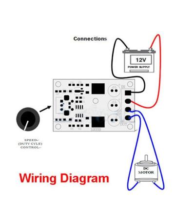PWM 3A Motor Hız Kontrol Devresi (6V-28V DC)