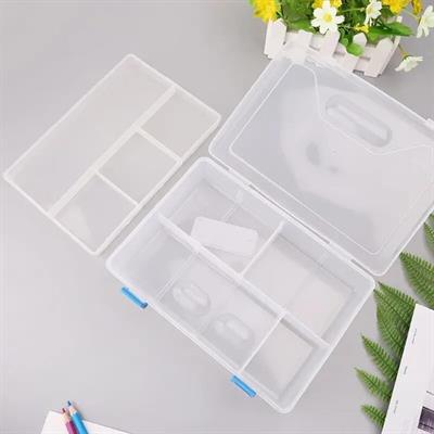 Plastik Malzeme (Arduino) Kutusu Organizer 23.4x16.8x6.2cm(Şeffaf)