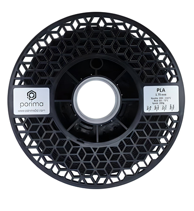 Porima PLA 1.75mm Siyah RAL9005 Filament 0.5 Kg