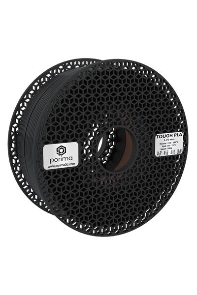 Porima Tough PLA 1.75mm Siyah RAL9005 Filament 1 Kg