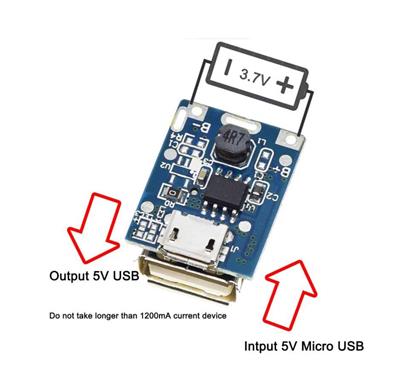 Powerbank Şarj Devresi - 5V 1A Charger Modül