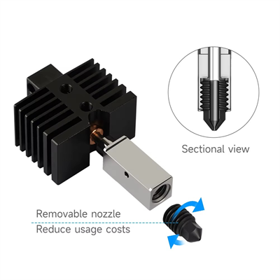 Qidi Tech X Plus 3-X Max 3-X Smart Yükseltilmiş Hotend Kiti
