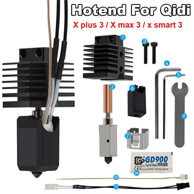 Qidi Tech X Plus 3-X Max 3-X Smart Yükseltilmiş Hotend Kiti