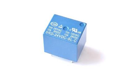 Röle 24VDC 250v 10A 5 Pin SRD SL C RELAY Mavi