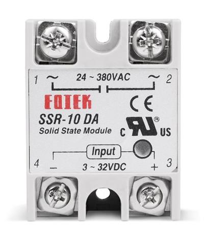 SSR-10DA (10A) Solid State Röle (Geliştirme Kartlarıyla Uyumlu)