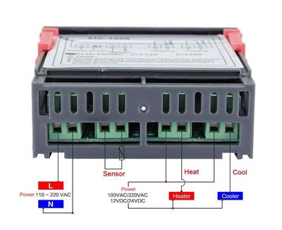 STC-1000 110-220V AC 2 Kanallı Dijital Termostat