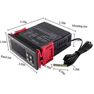 STC-1000 12V 2 Kanallı DC LCD Ekran Problu Termostat-Dijital Sıcaklık Kontrol Cihazı