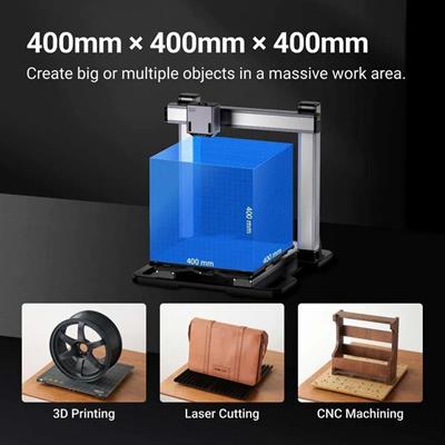 Snapmaker Artisan 3 in 1 3D Yazıcı-200w Cnc-10W Lazer(Kabinli)