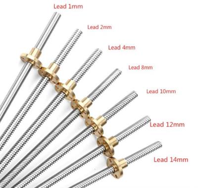 T8 2 Hatve Trapez Mil+Somun(500mm)