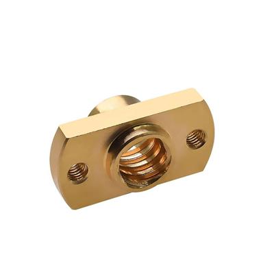 T8 Pirinç Trapez Somun Dar Tip (2 Hatve)