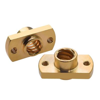 T8 Pirinç Trapez Somun Dar Tip (2 Hatve)