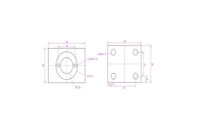 T8 Trapez Bağlantı Kütüğü(Siyah)