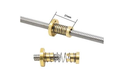 T8 Yaylı Pirinç Trapez Somunu(8 Hatve)