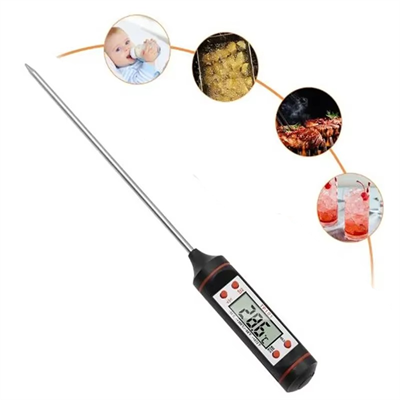 TP101 Gıda Termometresi-Elektronik Sıvı Sıcaklık Kalemi-Siyah
