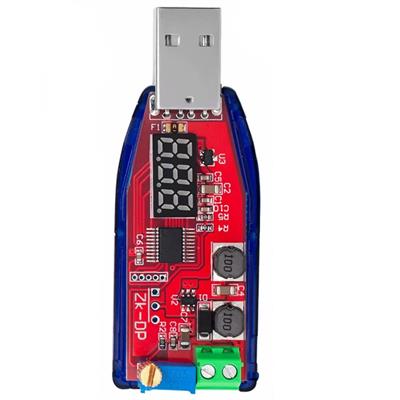 USB 5V Girişli 1-3.3-9-12-24V DC-DC Ayarlanabilir Voltaj Düşürücü ve Yükseltici-Yeşil Led