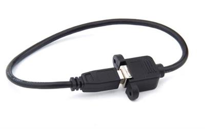 USB B Erkek to USB B Dişi Uzatma Kablosu - Panel Tipi - 30cm