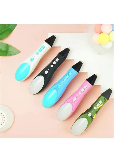 Usb Girişli 3DPen Baskı Kalemi-Mavi