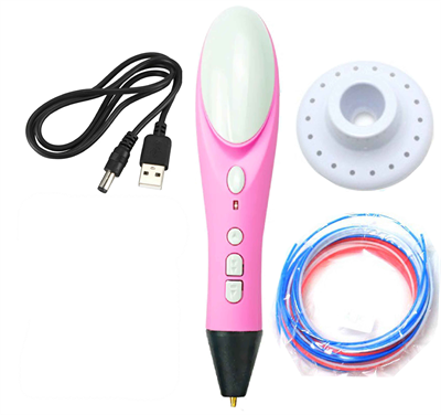 Usb Girişli 3DPen Baskı Kalemi-Pembe