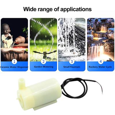Usb Girişli Mini Dalgıç Dik Su Pompası IP68 Saatte 80-120 Litre