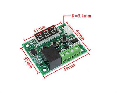 W1209 Termostat Dijital Röleli - Sıcaklık Kontrol Kartı