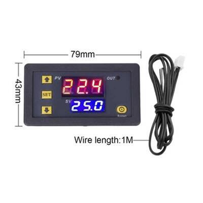W3230 Röle Çıkışlı Dijital Termostat 24V 240W Sıcaklık Kontrol Cihazı