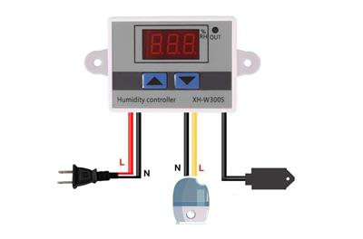 XH-W3005 220V AC Dijital Nem Kontrol Cihazı Termostat 1500W