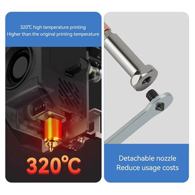 Anycubic Kobra 3 Max Bi Metal Değiştirilebilir Sertleştirilmiş Çelik Nozzle-0.4mm