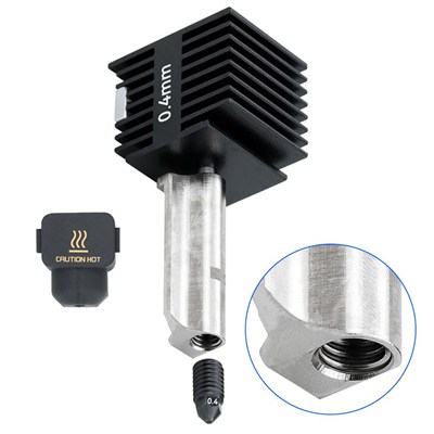 Bambu Lab A1-A1 Mini Sertleştirilmiş Çelik Mekanik Hotend Kiti-0.4mm