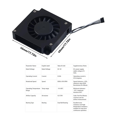 Bambu Lab H2D 4510 Hotend Blower Fan